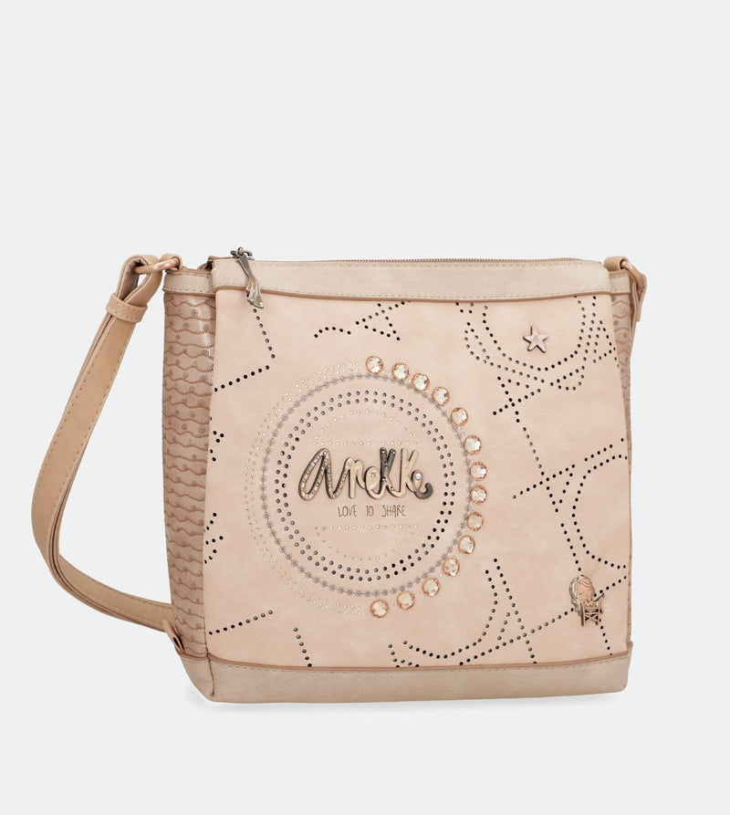 Anekke Studio nude square crossbody bag