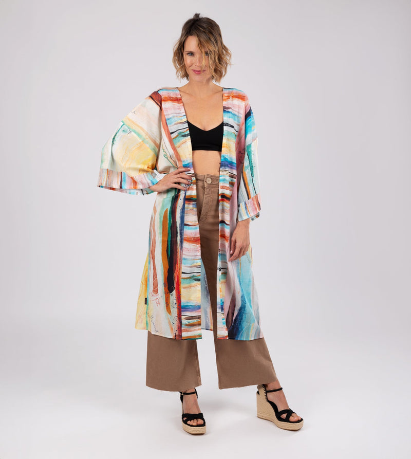 Anekke Studio Printed Long Kimono