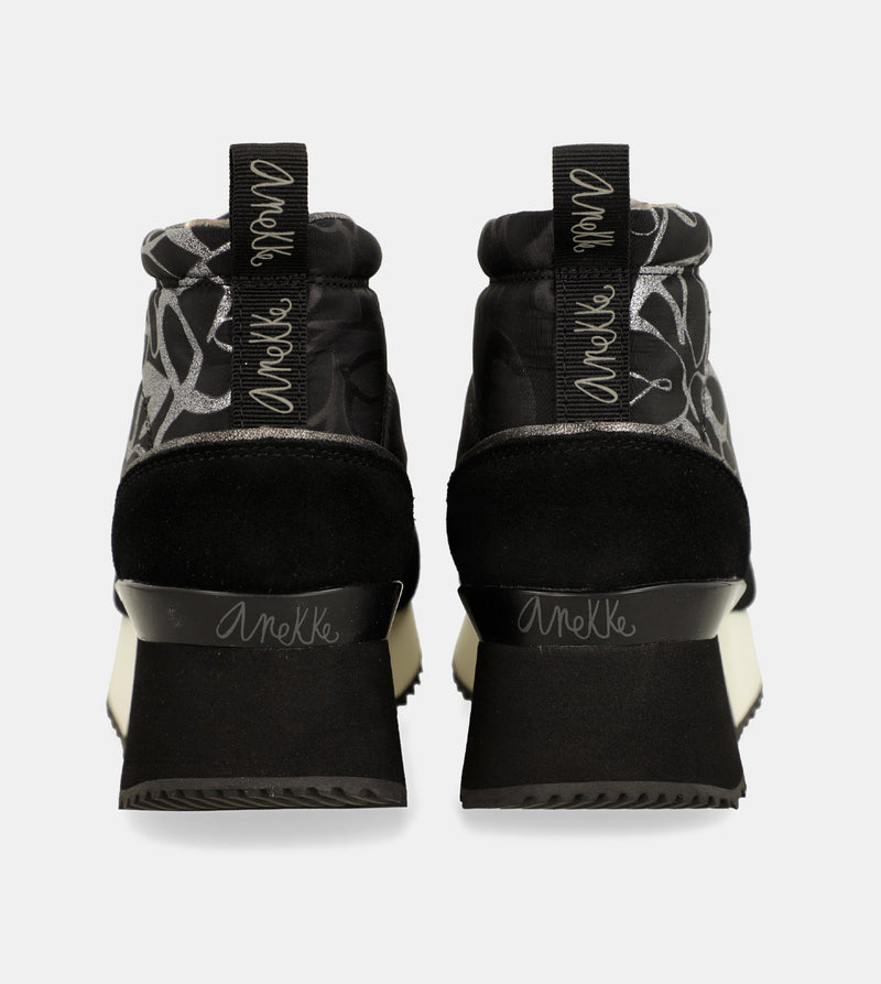 Anekke Trendy Black Sporty Ankle Boot