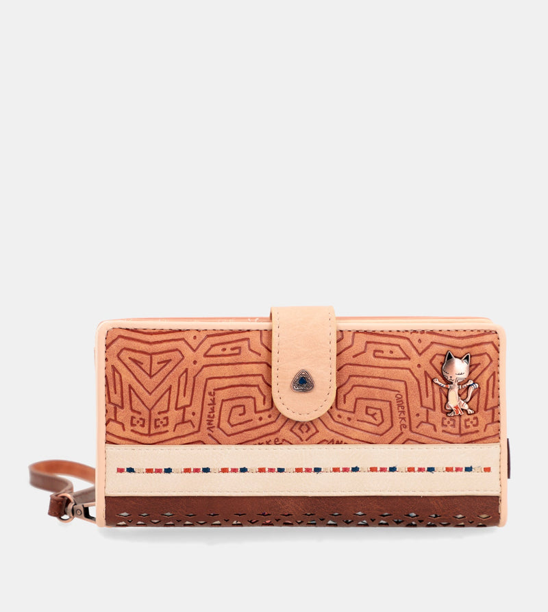 Anekke Tribe Large Brown RFID Wallet