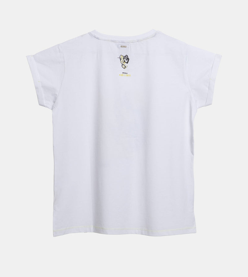 Anekke White And Gold Short-sleeve T-shirt Anekke