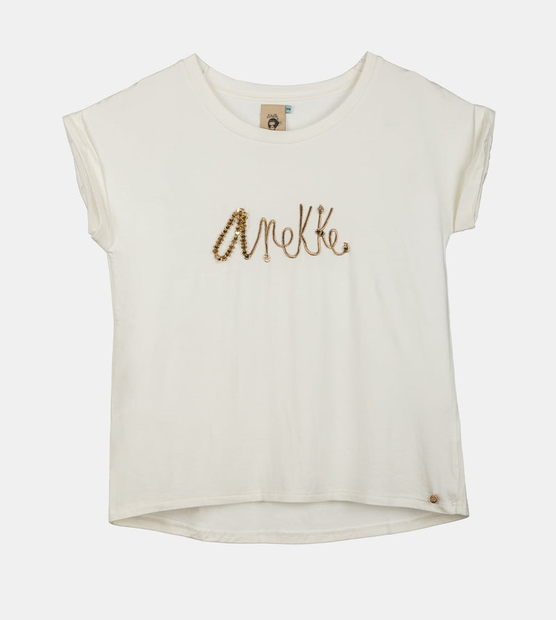 Anekke White Short-sleeve T-shirt With Logo