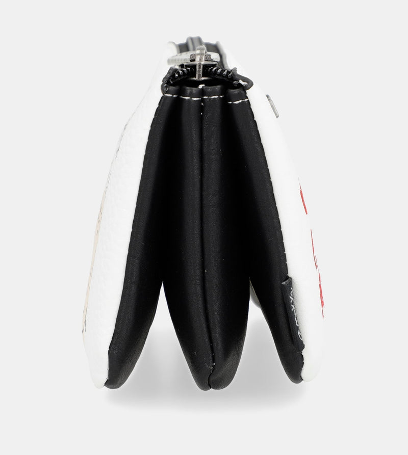 Anekke White Triple Compartment Purse Energy