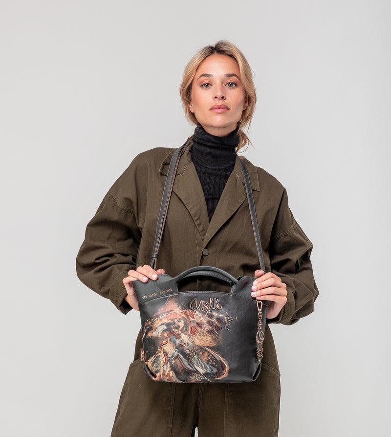 Anekke Wings Short Handles Crossbody Bag