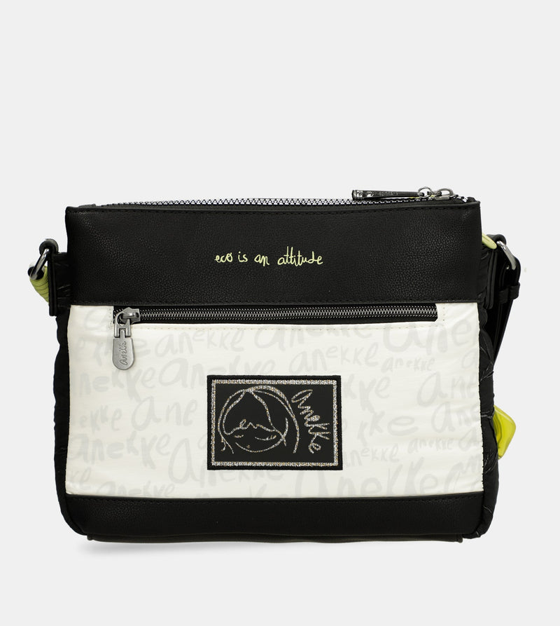 Anekke Printed Crossbody Bag With 3 Compartments Memories