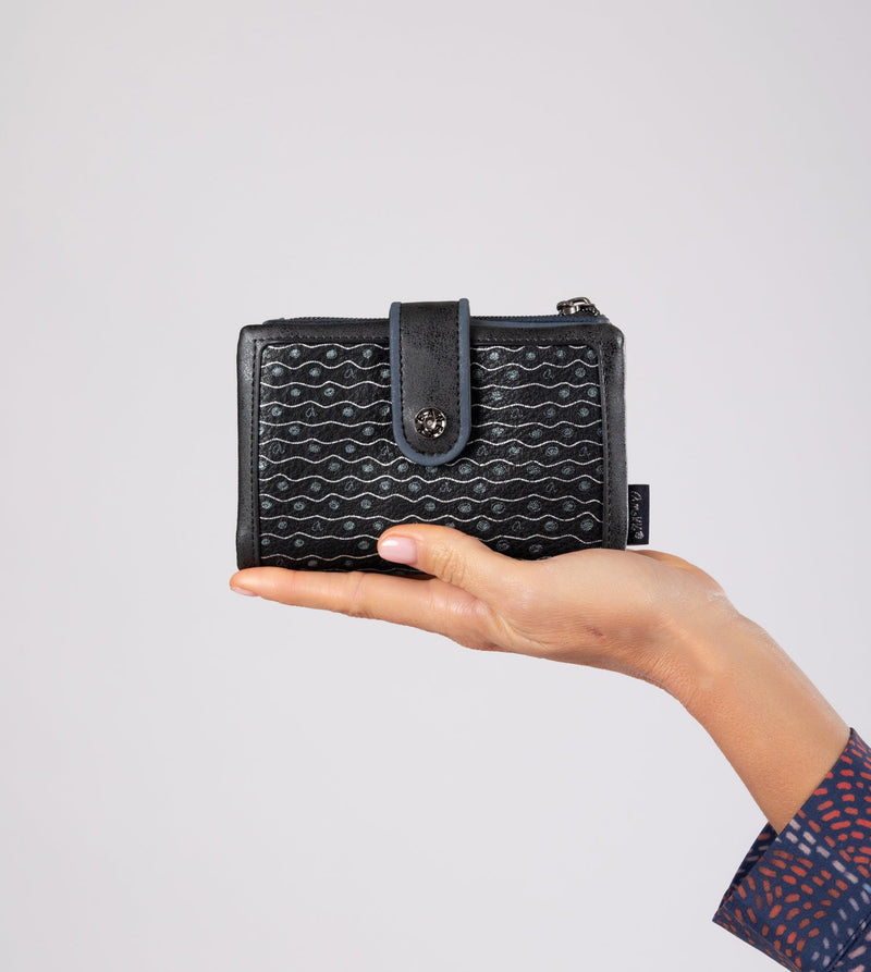 Anekke Studio Navy Blue Flexible Medium RFID Wallet