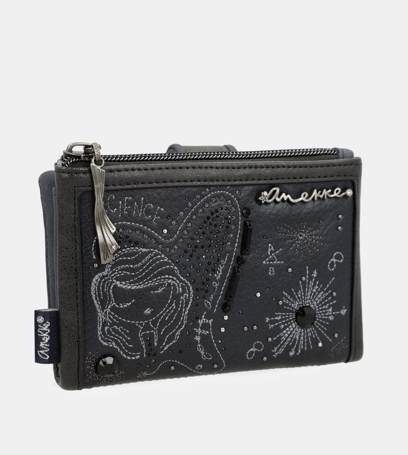 Anekke Studio navy blue flexible medium RFID wallet