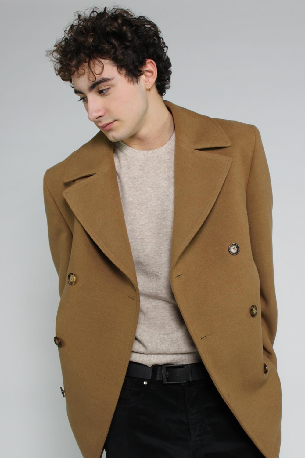 Antonio Miro ABRIGO CRUZADO CAMEL