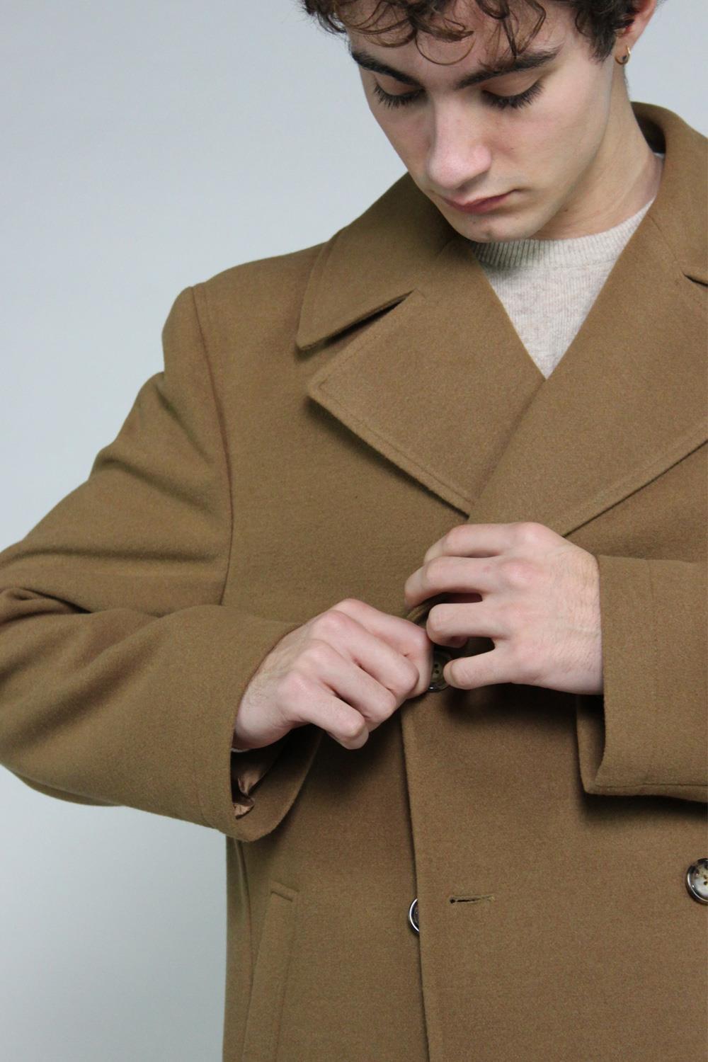 Antonio Miro ABRIGO CRUZADO CAMEL