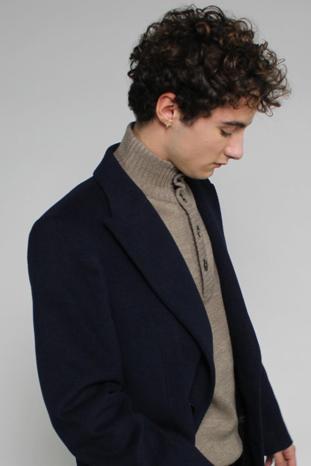 Antonio Miro ABRIGO LANA MARINO LARGO