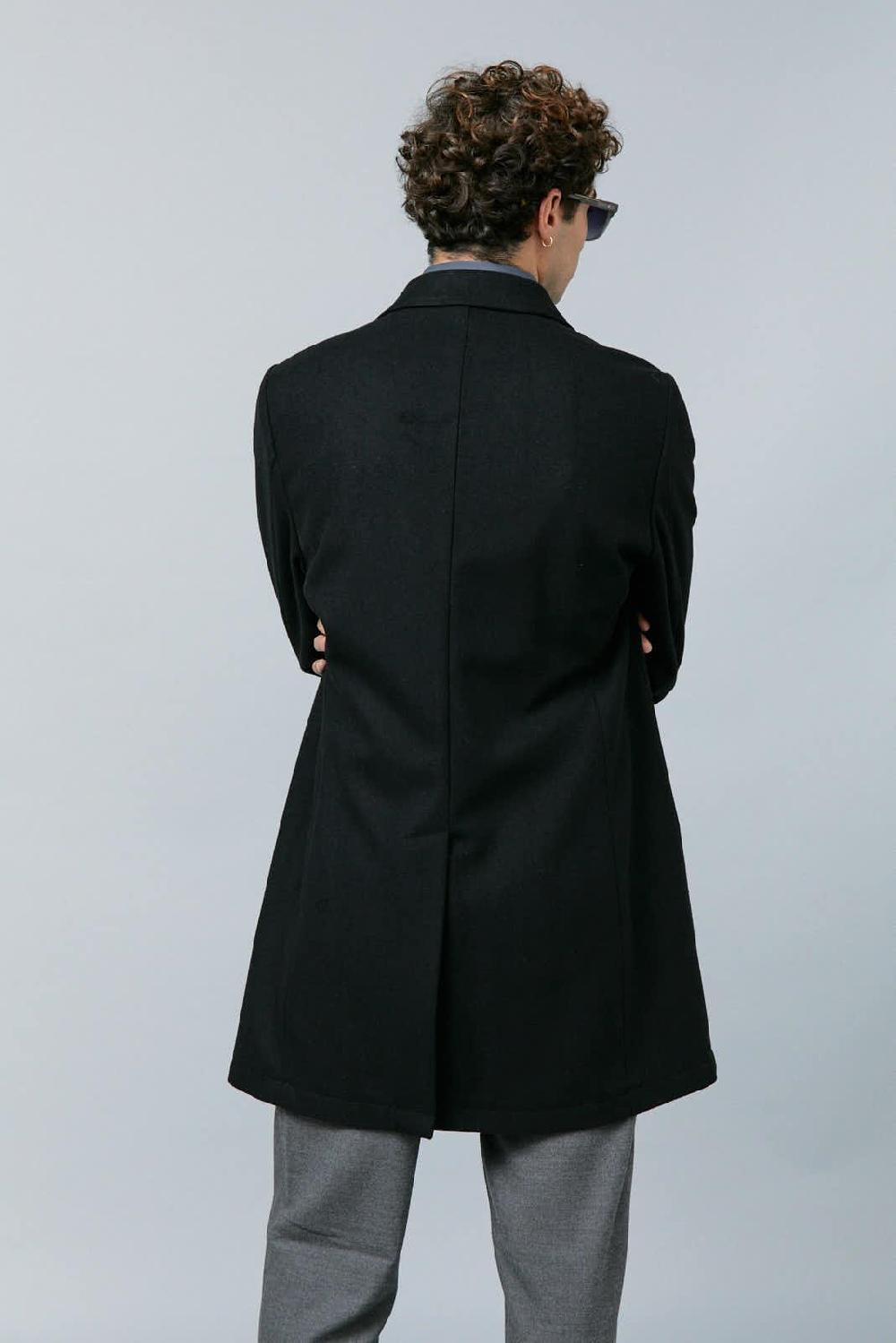 Antonio Miro ABRIGO PAÑO NEGRO LARGO