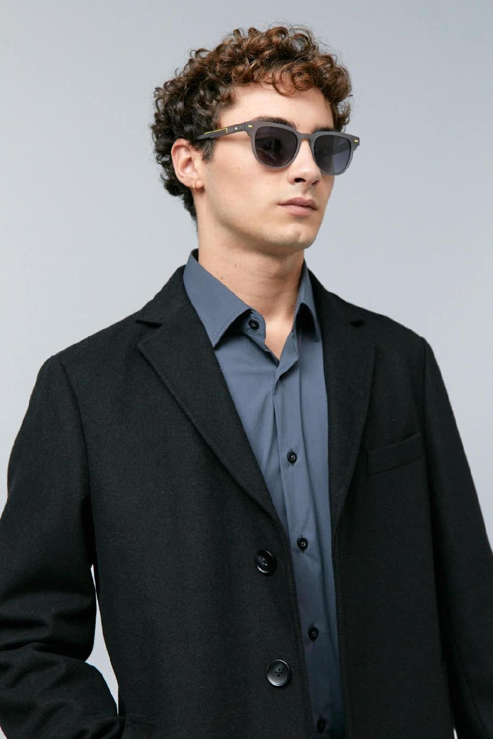 Antonio miro ABRIGO PAÑO NEGRO LARGO