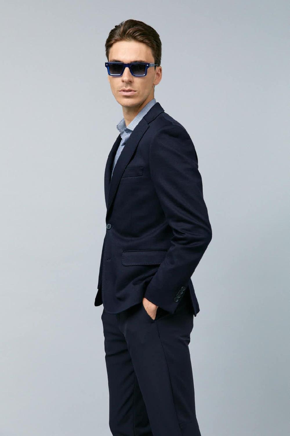 Antonio Miro AMERICANA AZUL MARINO ALGODÓN