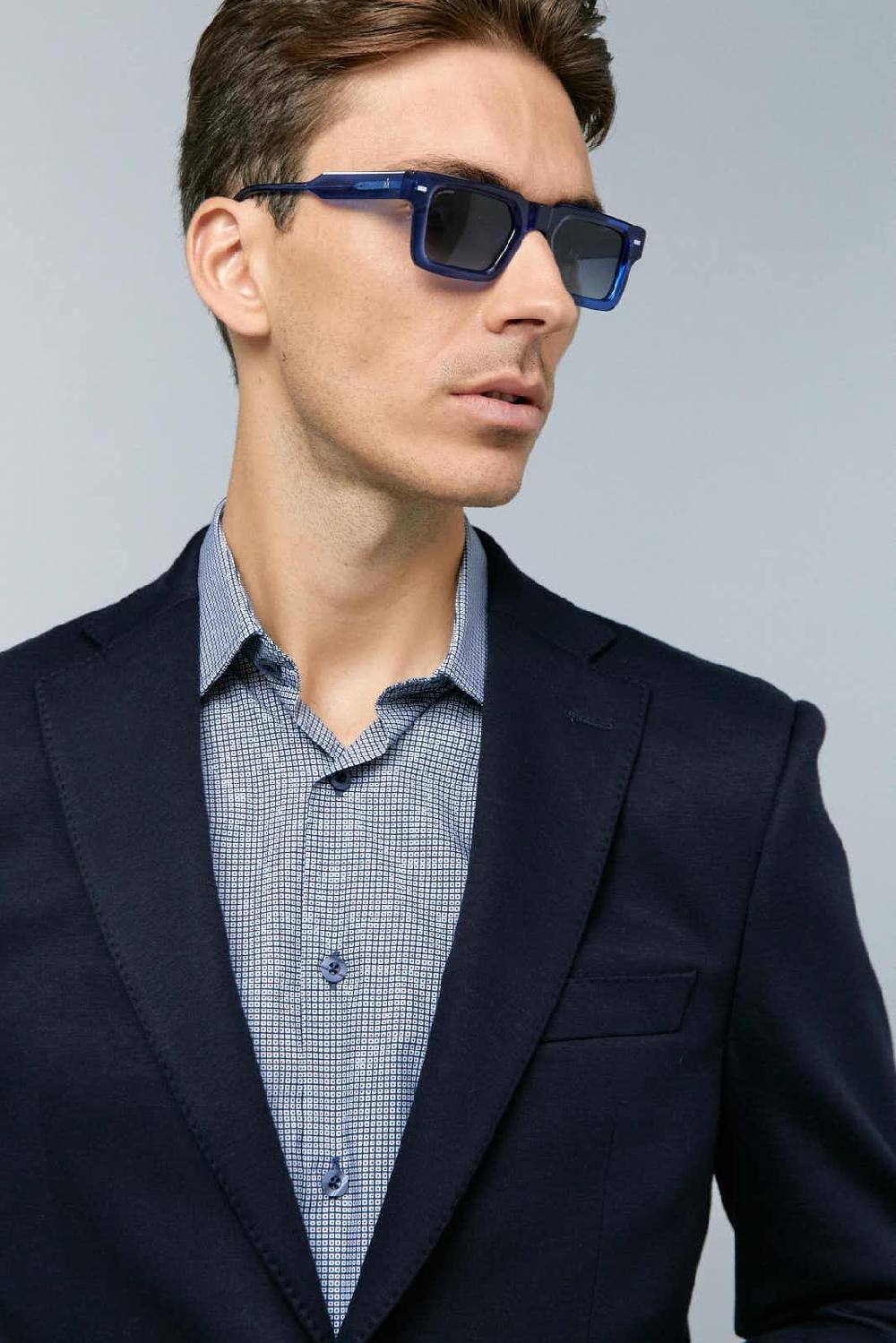 Antonio Miro AMERICANA AZUL MARINO ALGODÓN