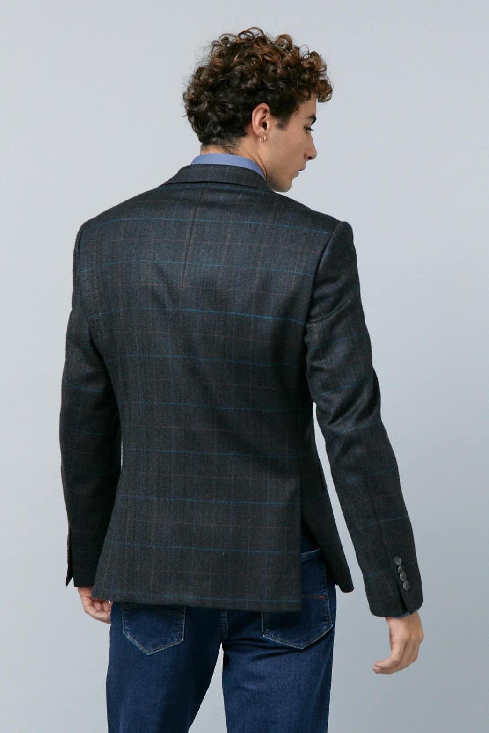 Antonio Miro AMERICANA GRIS DETALLE CUADROS