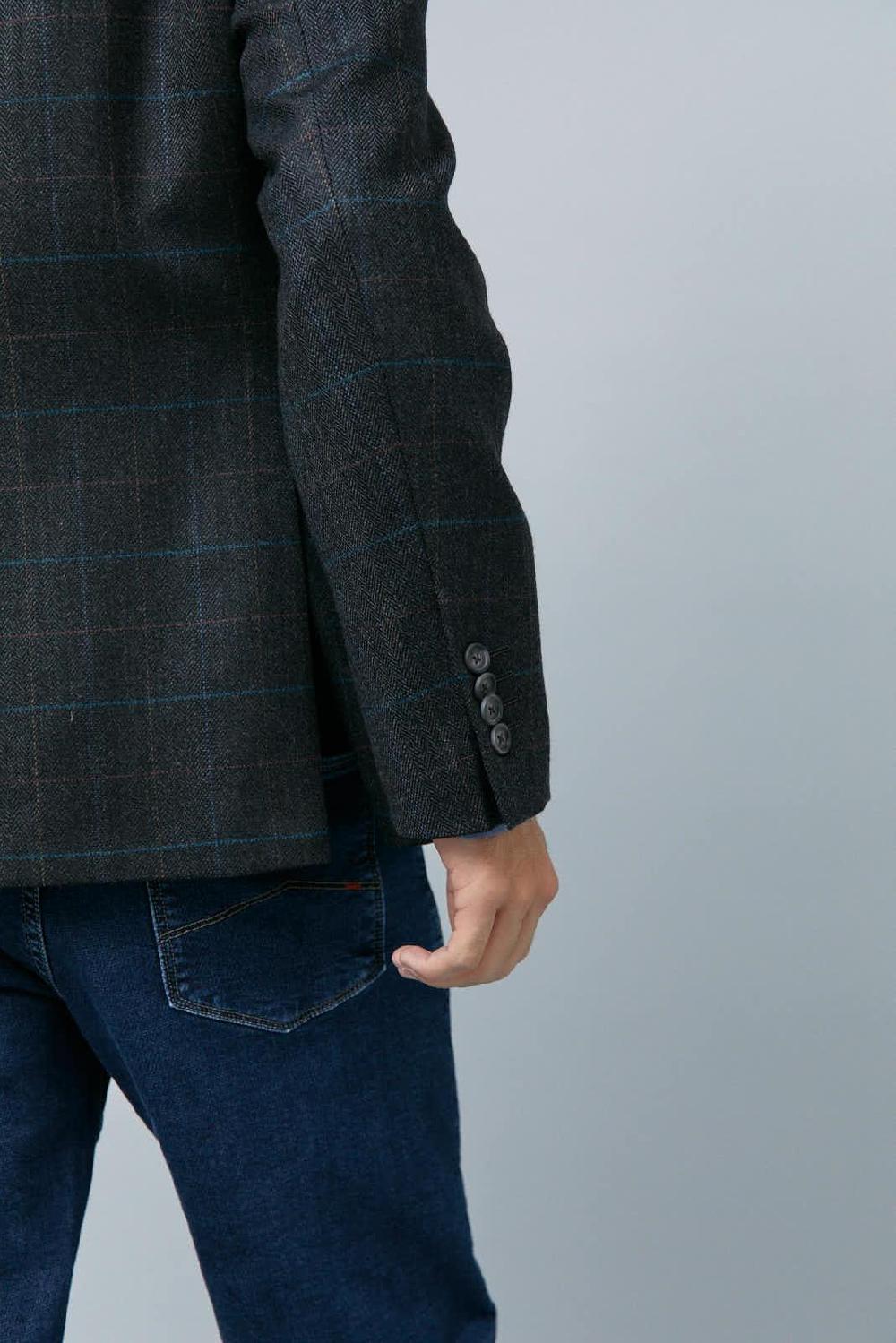 Antonio Miro AMERICANA GRIS DETALLE CUADROS