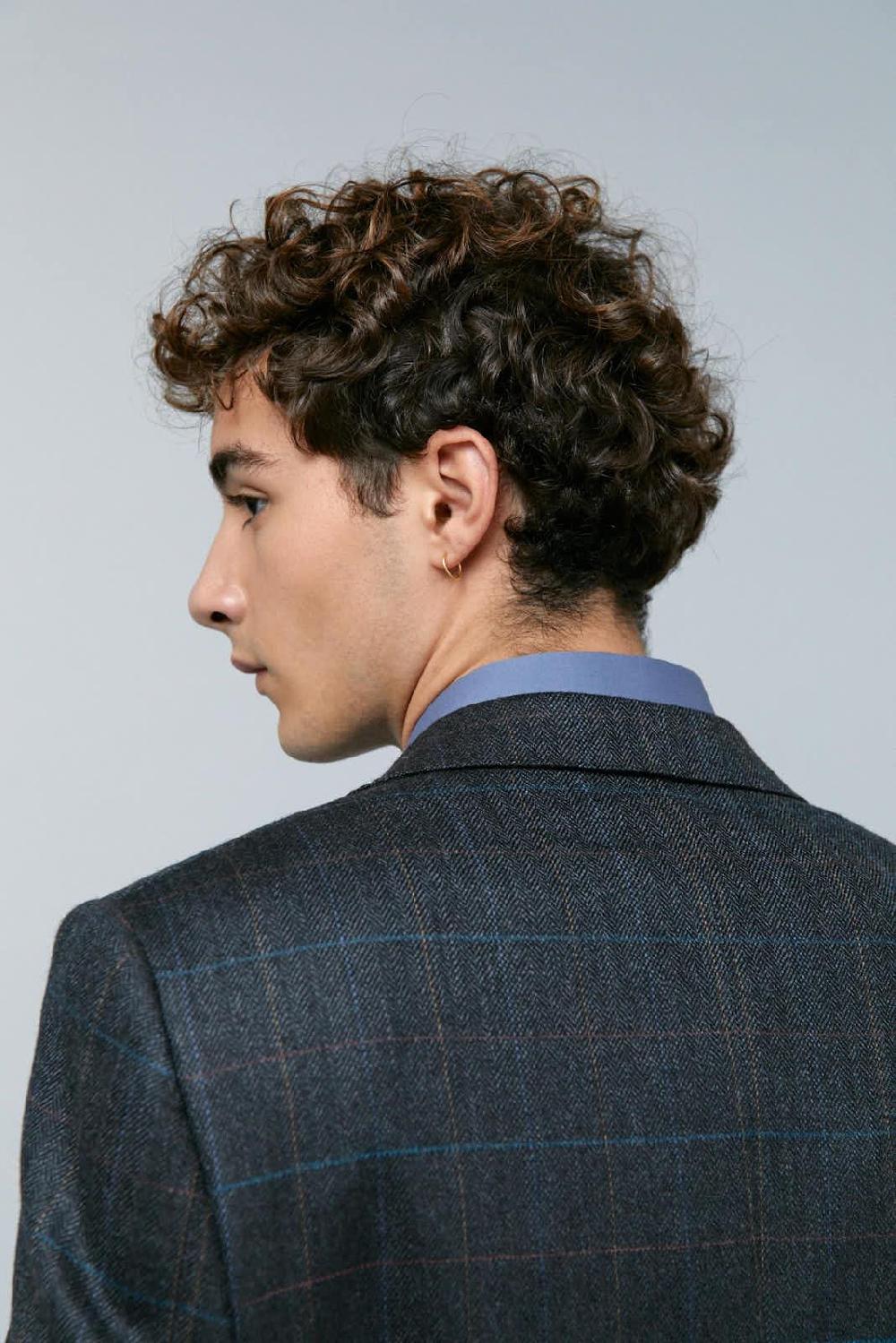 Antonio Miro AMERICANA GRIS DETALLE CUADROS