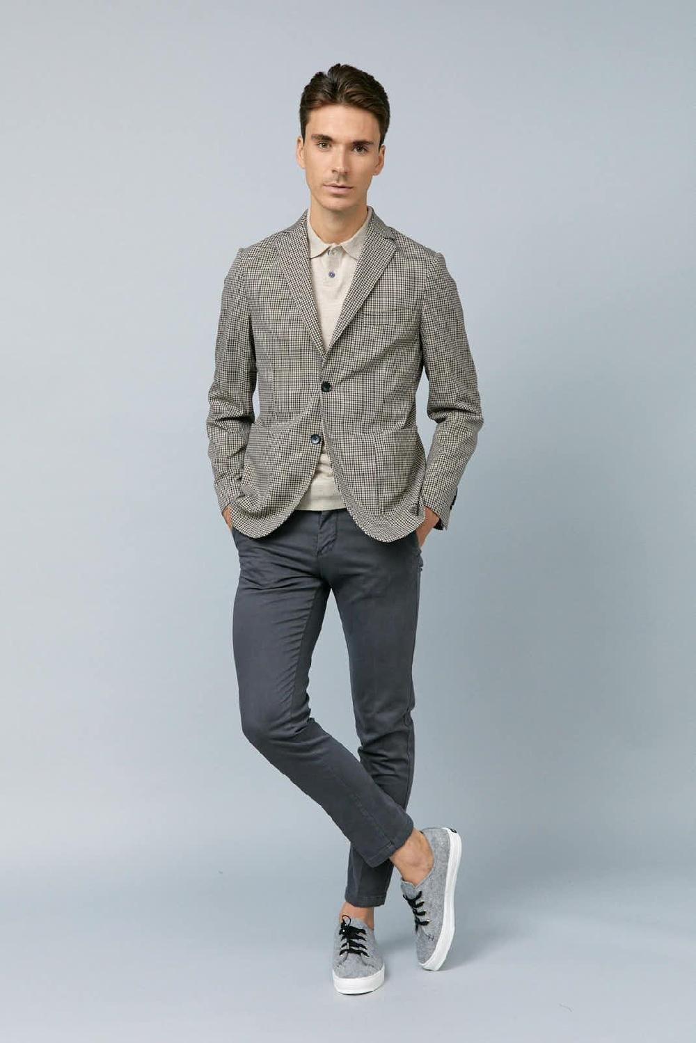 Antonio Miro AMERICANA MARRÓN PATA DE GALLO