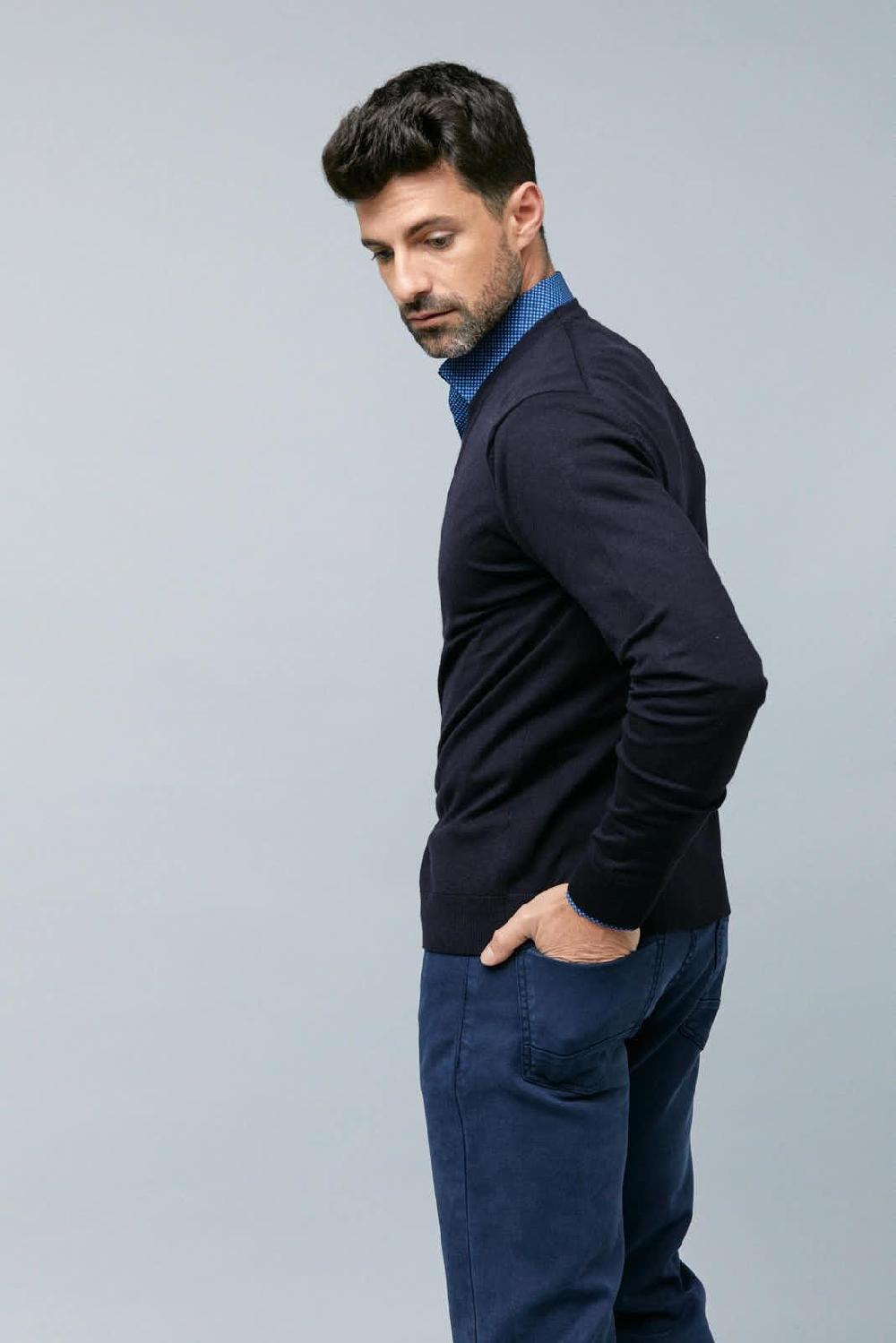 Antonio Miro CHAQUETA CARDIGAN NAVY