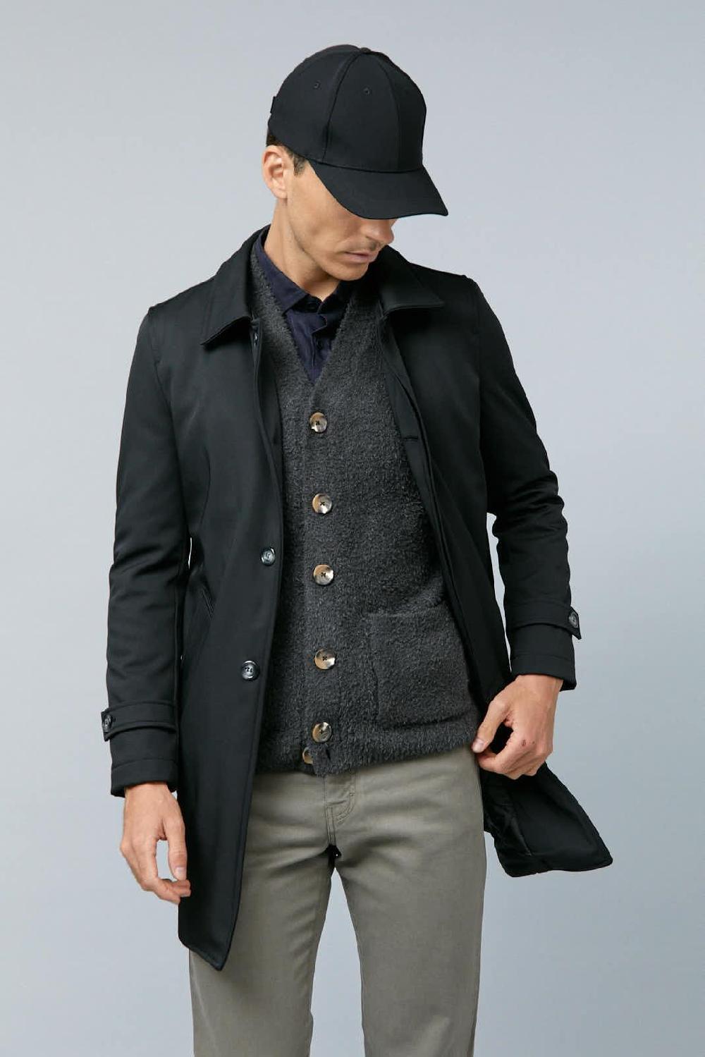 Antonio miro GABARDINA NYLON NEGRA