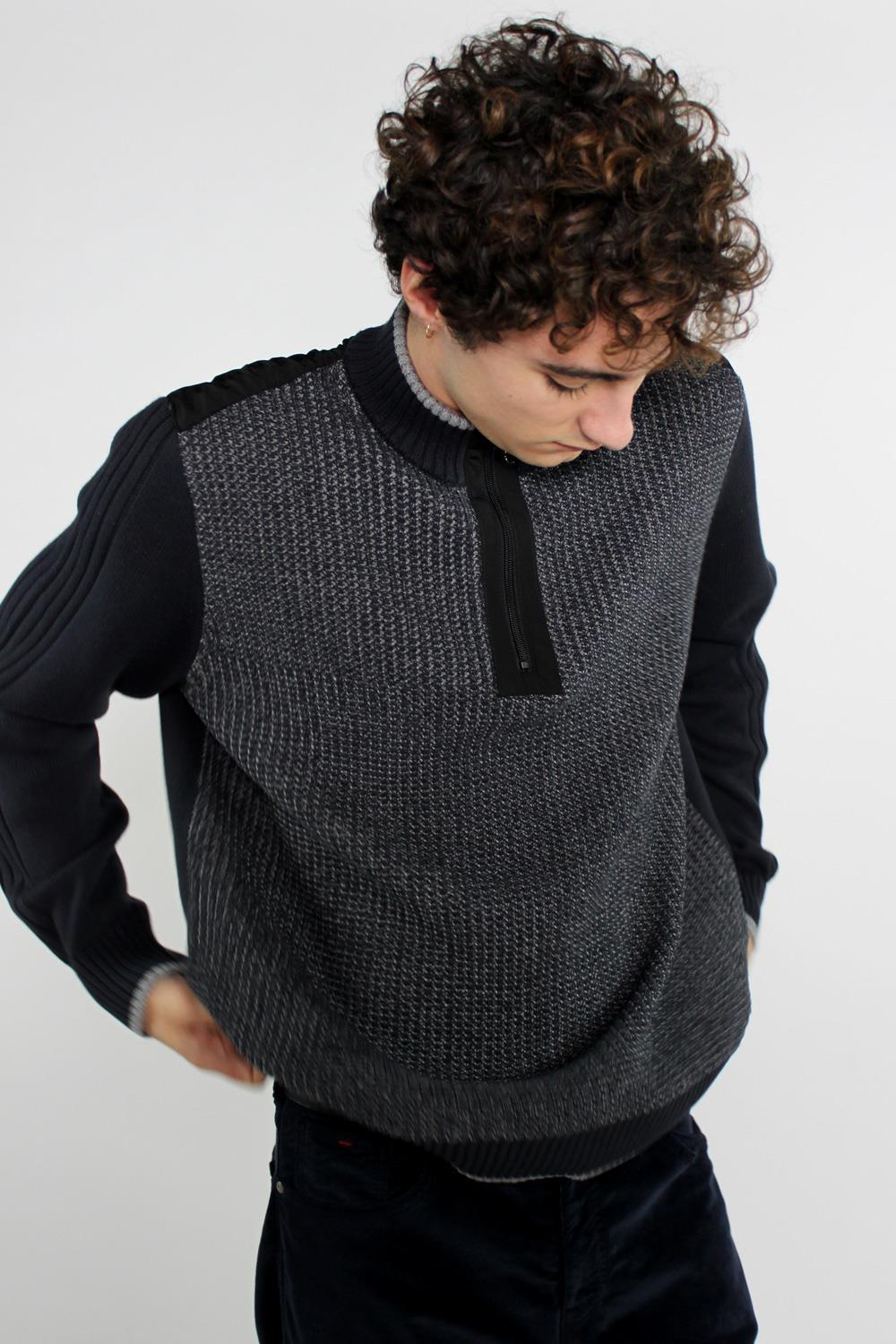 Antonio Miro JERSEY BICOLOR LISO DETALLE NYLON