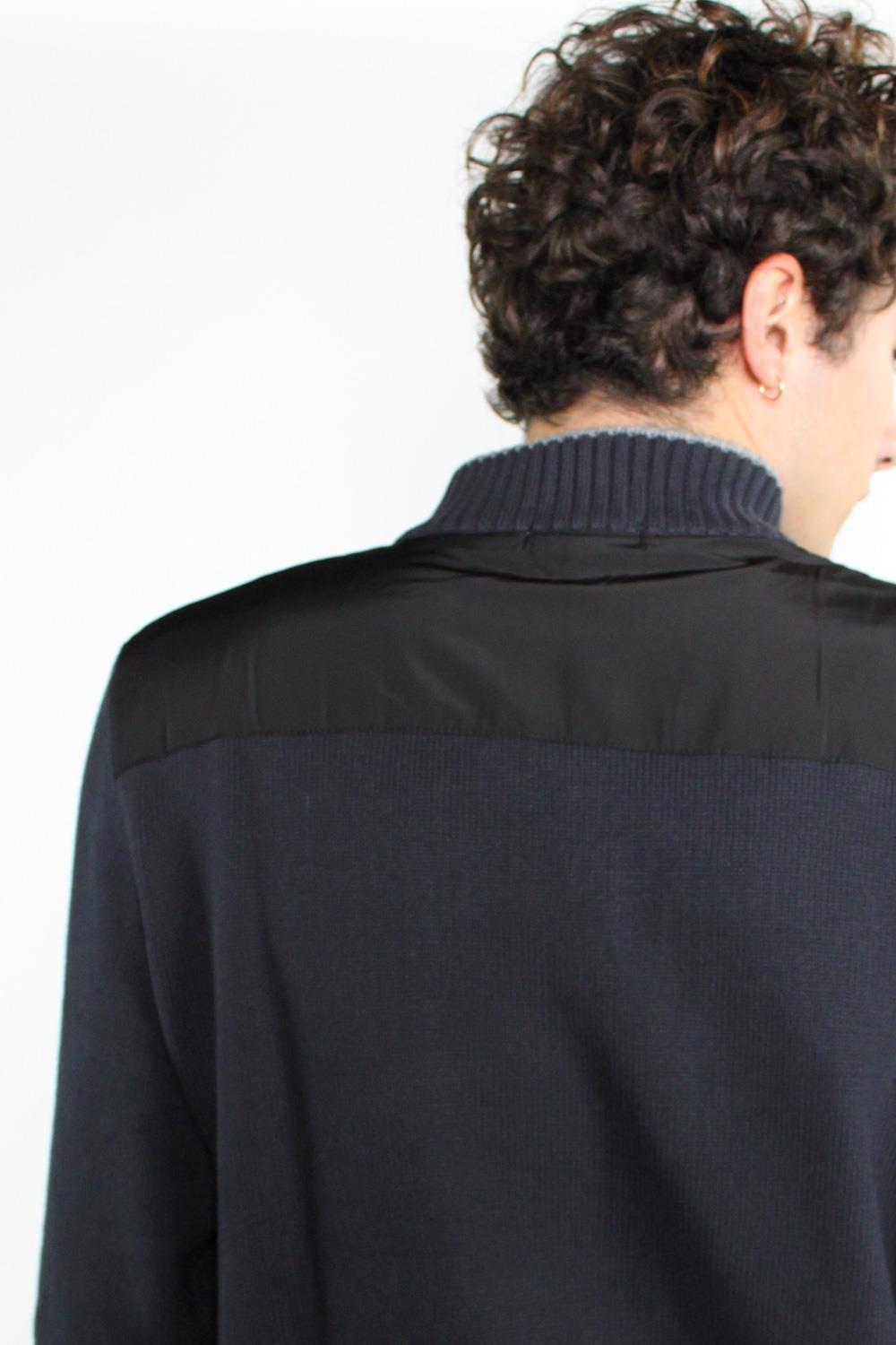 Antonio Miro JERSEY BICOLOR LISO DETALLE NYLON