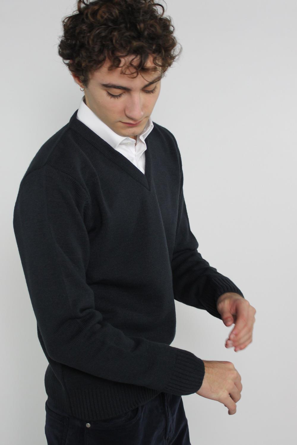 Antonio Miro JERSEY CUELLO PICO MARINO