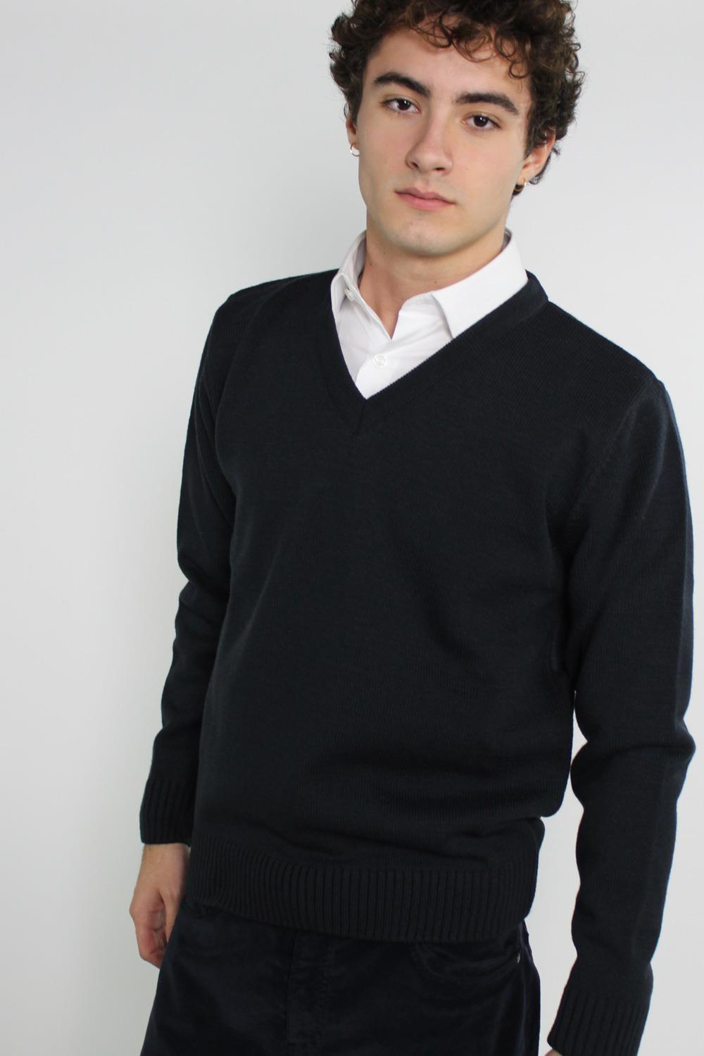 Antonio Miro JERSEY CUELLO PICO MARINO