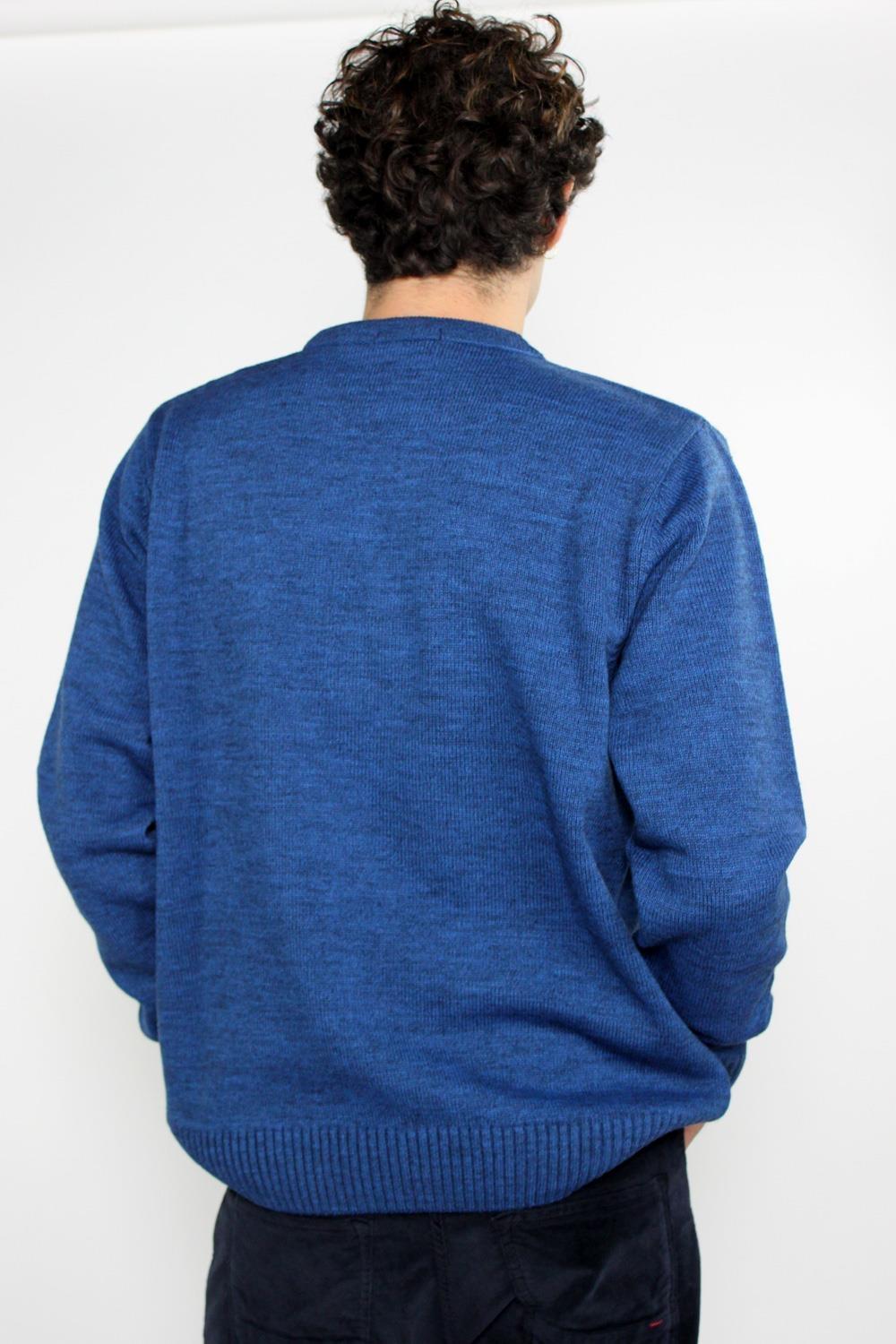 Antonio Miro JERSEY CUELLO REDONDO AZUL ELECTRICO