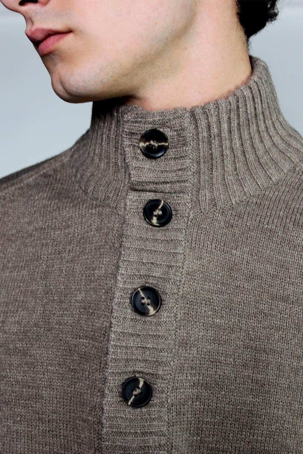 Antonio Miro JERSEY SEMI-CISNE BOTONES CAMEL