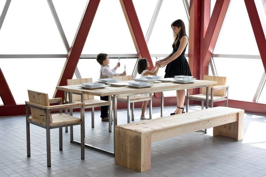 Antonio miro Mesa comedor base hierro 220x90