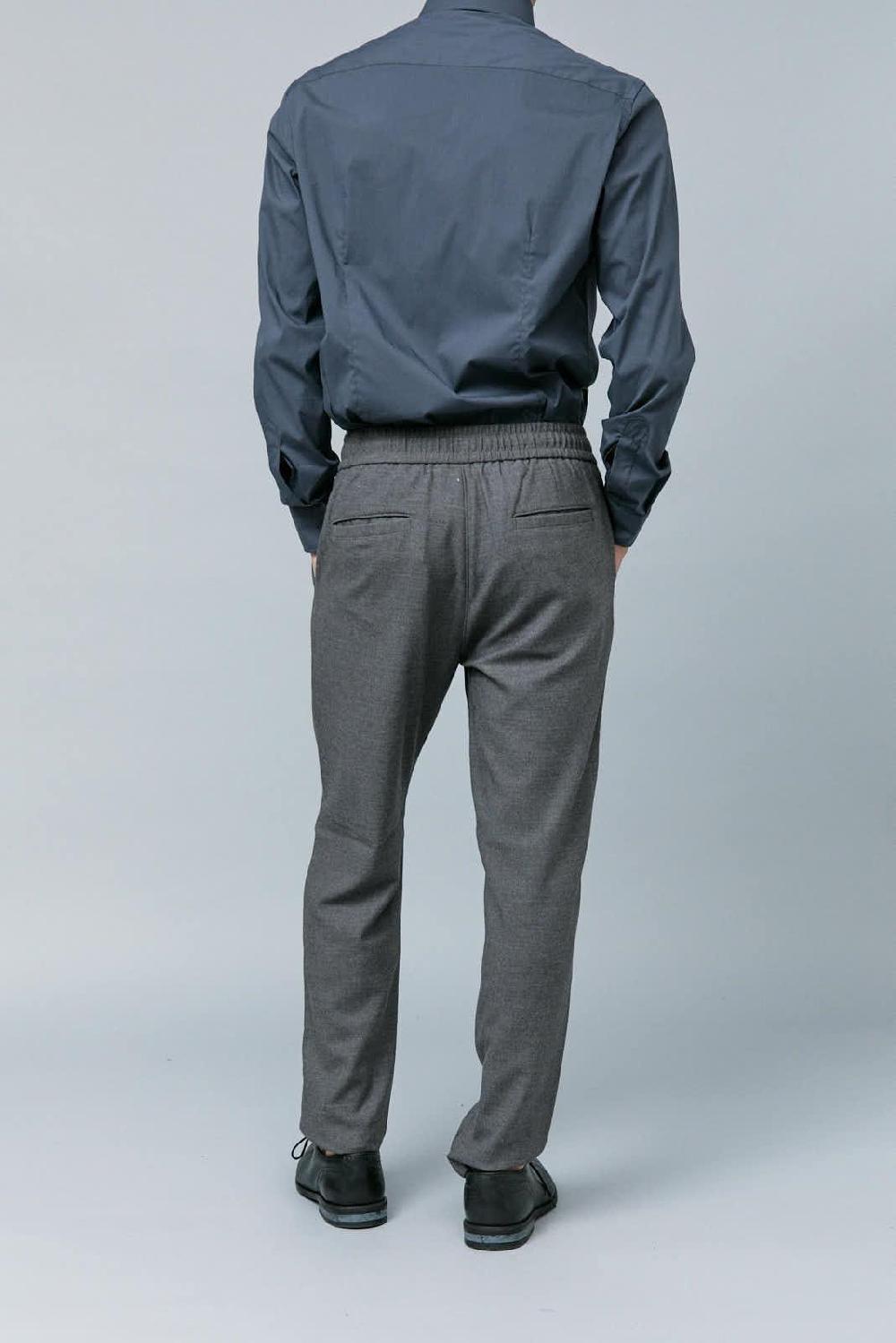 Antonio Miro PANTALÓN ELÁSTICO GRIS ALGODÓN