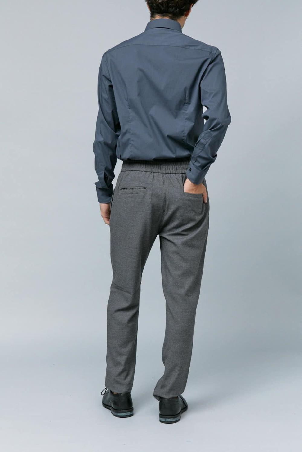 Antonio Miro PANTALÓN ELÁSTICO GRIS ALGODÓN