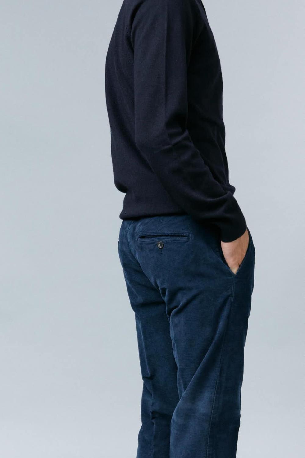 Antonio Miro PANTALÓN PITILLO MICROPANA MARINO