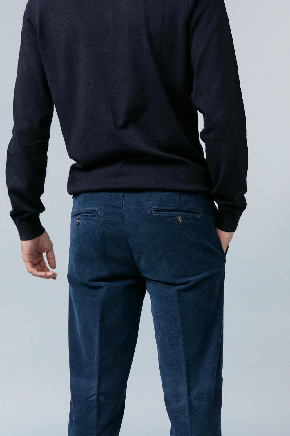 Antonio Miro PANTALÓN PITILLO MICROPANA MARINO