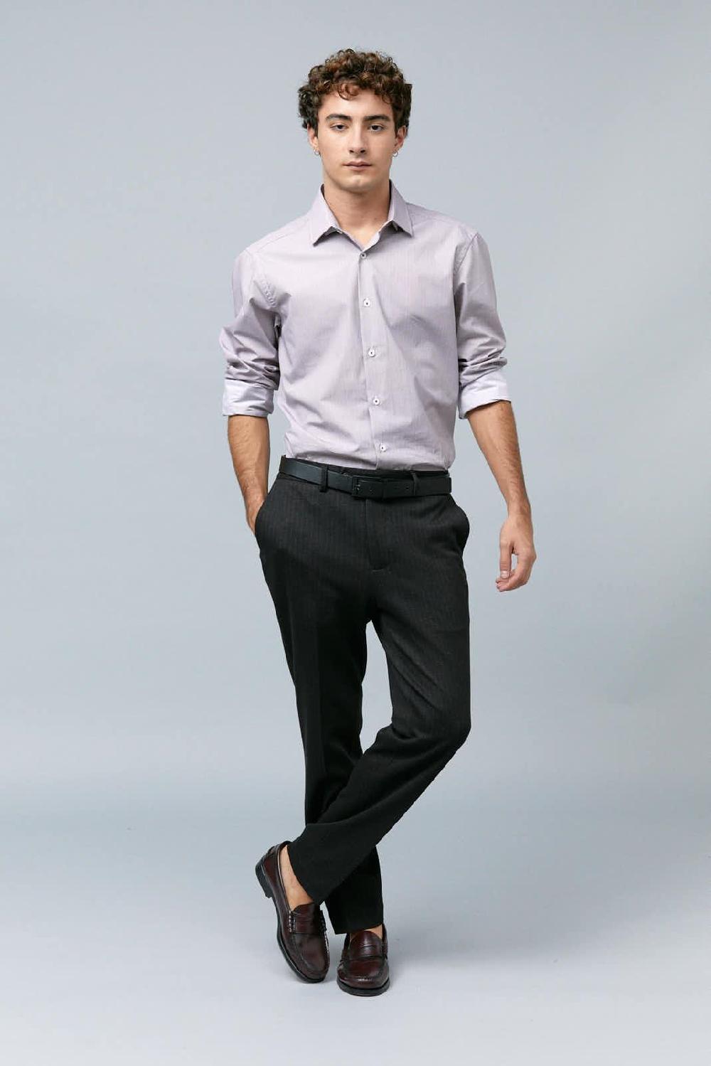 Antonio Miro PANTALÓN RAYA DIPLOMÁTICA GRIS