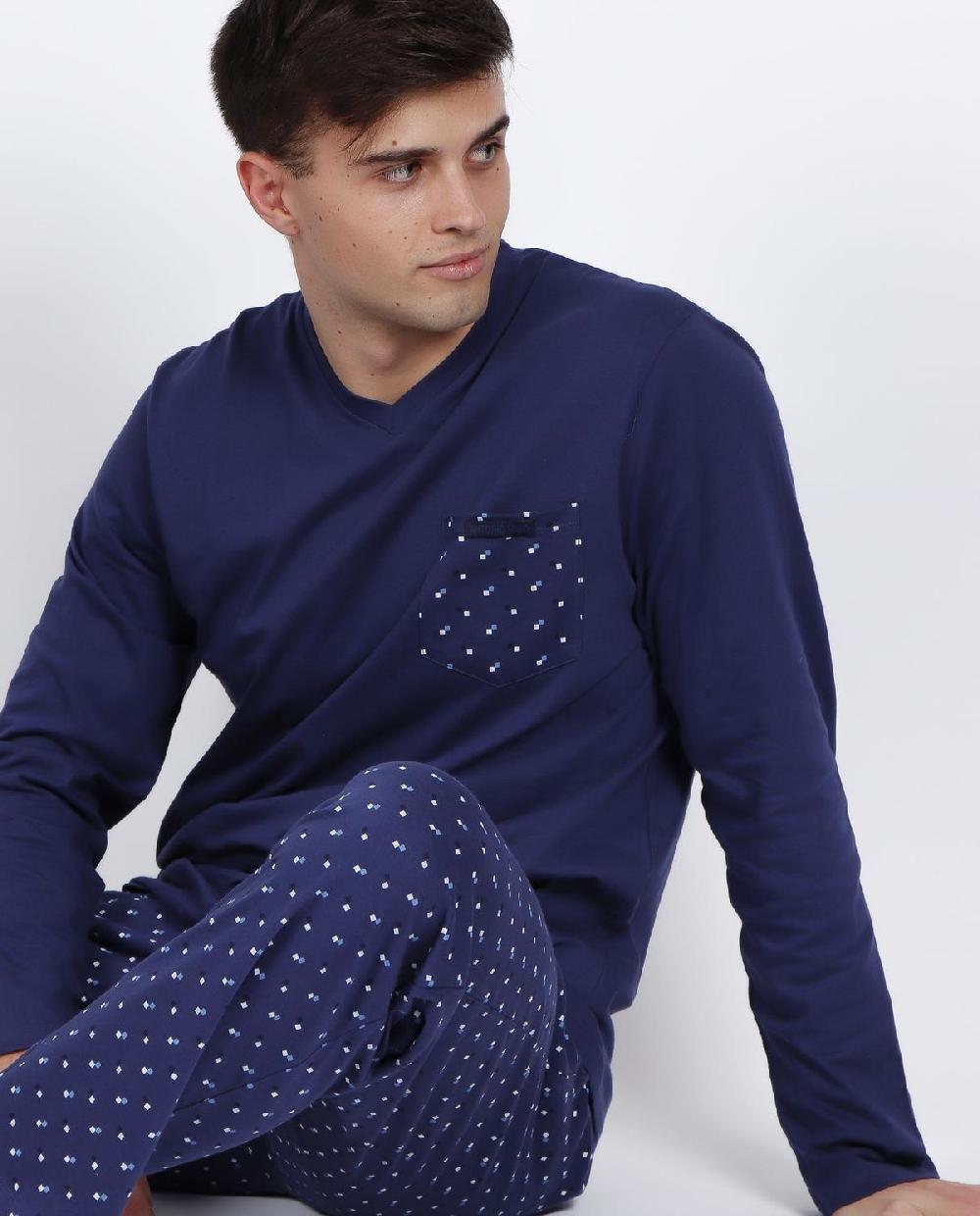 Antonio miro PIJAMA LARGO TRAVEL CHECKS