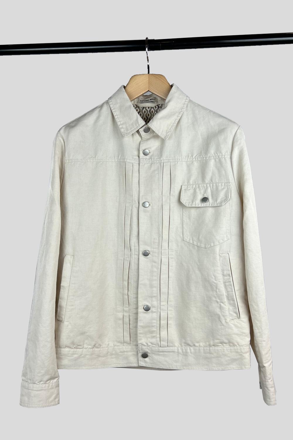 Antonio miro SOBRECAMISA BOTONES BEIGE