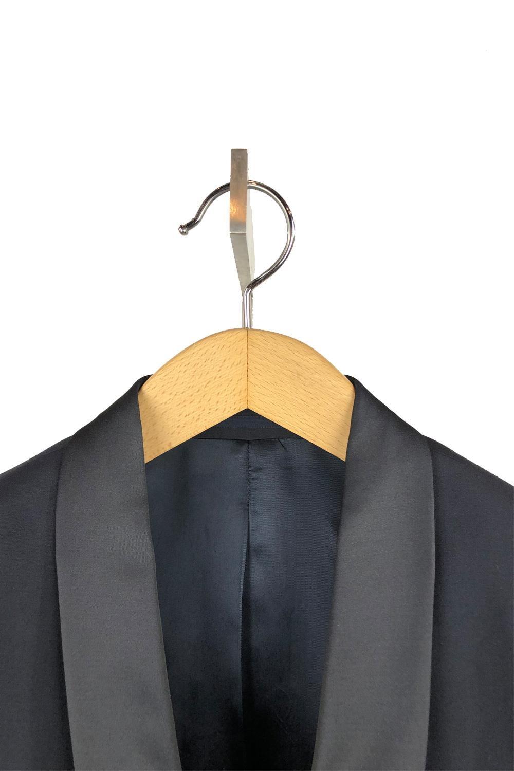 Antonio Miro Traje De Ceremonia Marino Satinado