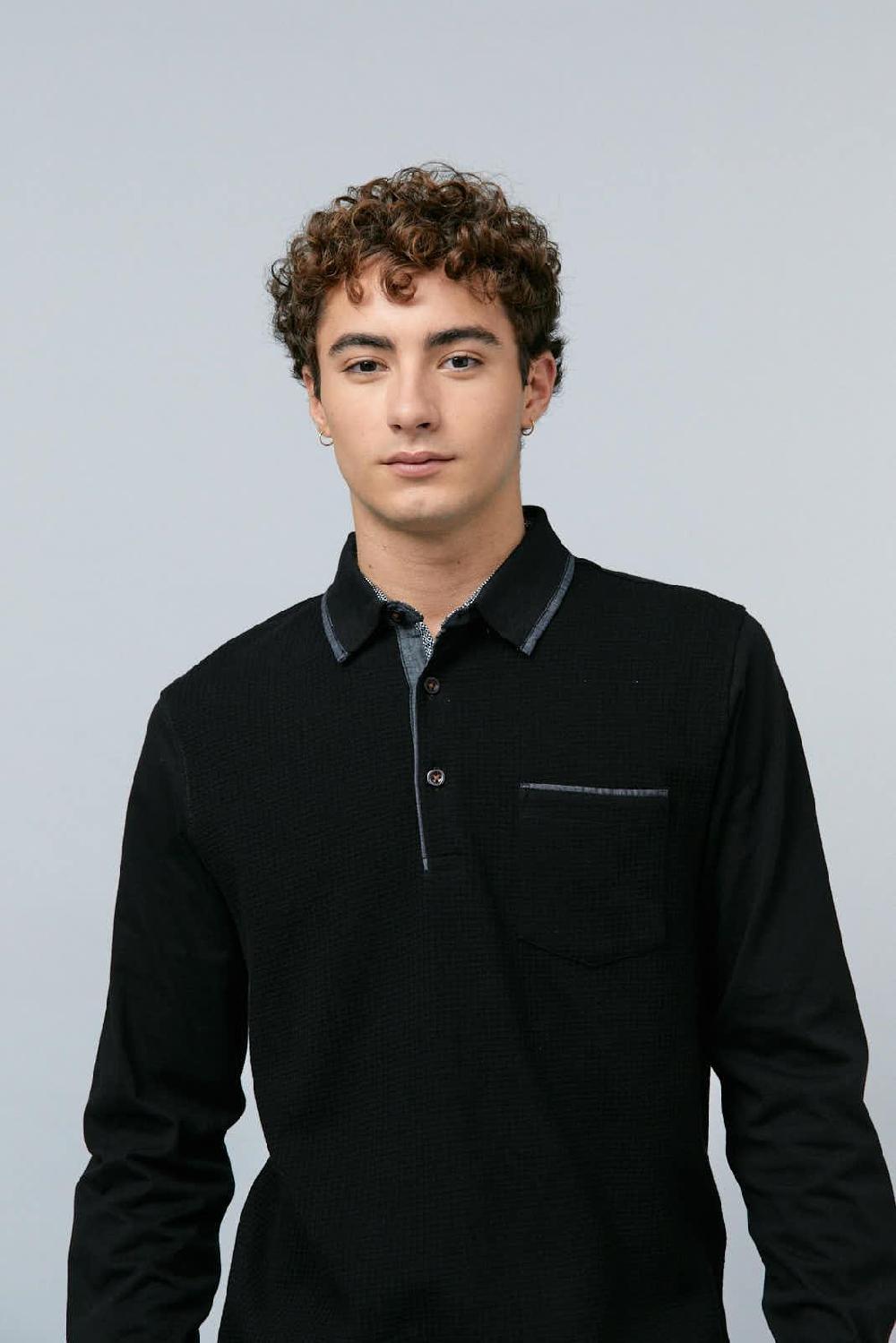 Antonio Miro POLO ESTRUCTURA DELANTERO DETALLES CONTRASTE