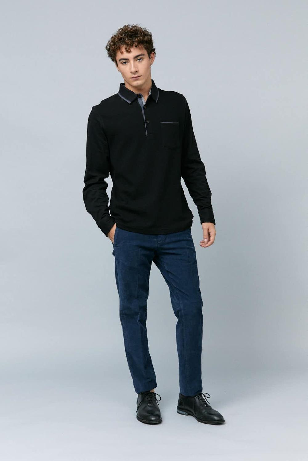 Antonio miro POLO ESTRUCTURA DELANTERO DETALLES CONTRASTE