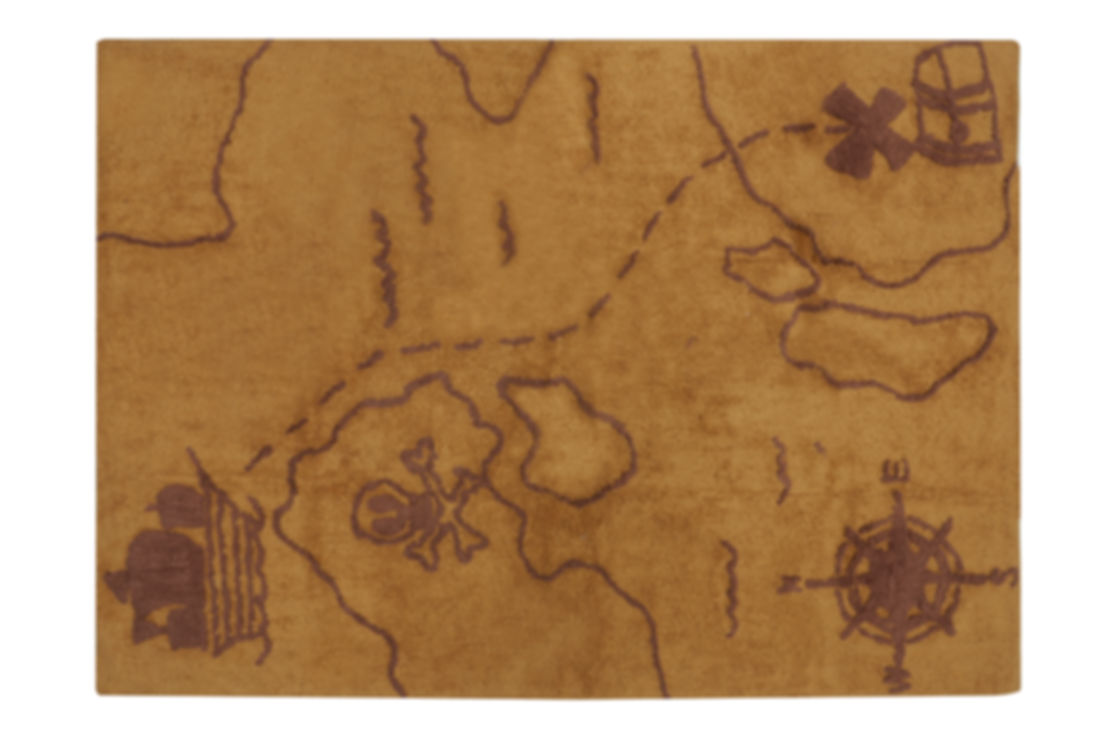 Aratextil Aratextil Alfombras lavables lavadora Mapas Piratas