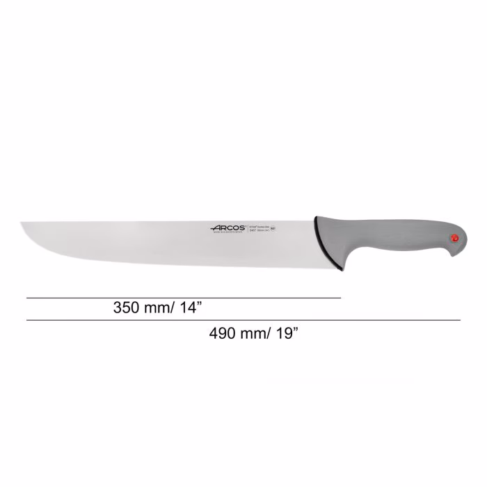 Arcos Cuchillo Carnicero Serie Colour Prof 350 Mm