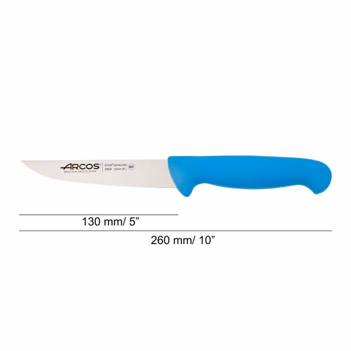 Arcos Cuchillo Cocina Color Azul Serie 2900 130 Mm