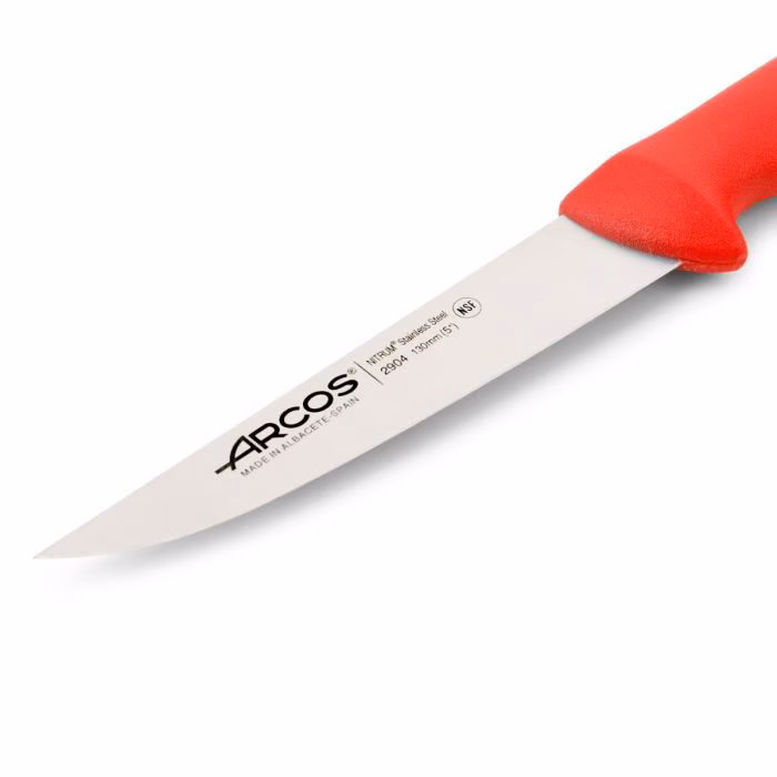 Arcos Cuchillo Cocina Color Rojo Serie 2900 130 Mm