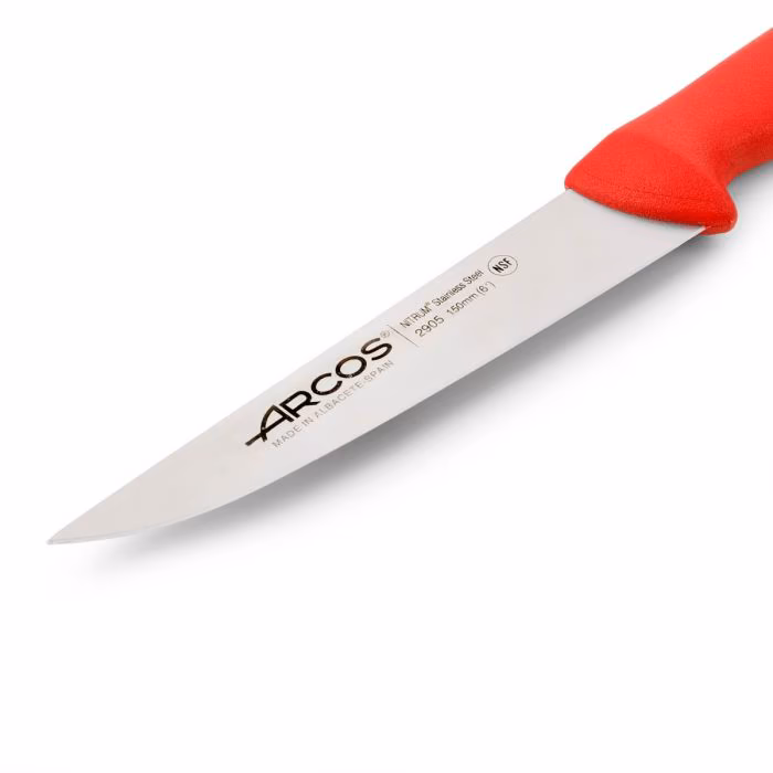 Arcos Cuchillo Cocina Color Rojo Serie 2900 150 Mm