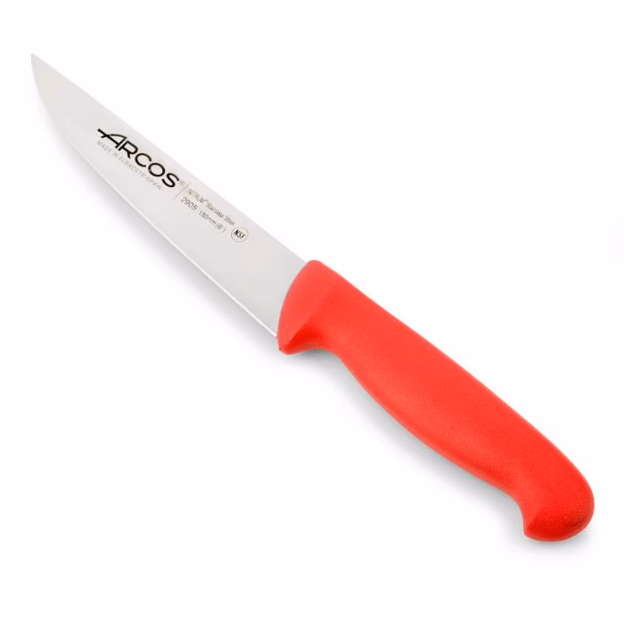 Arcos Cuchillo Cocina color rojo Serie 2900 150 mm