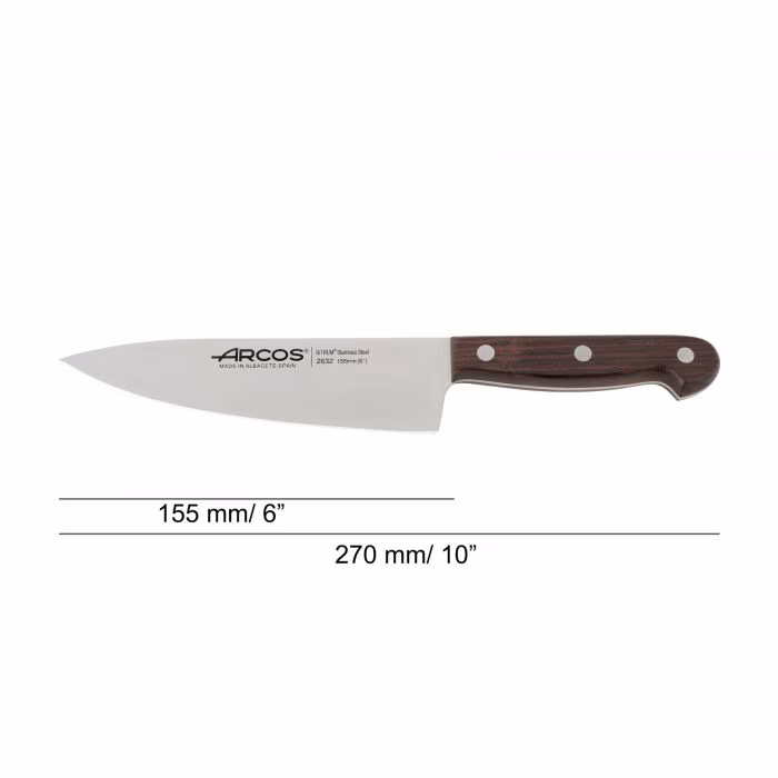 Arcos Cuchillo Cocinero Serie Atlántico 155 Mm