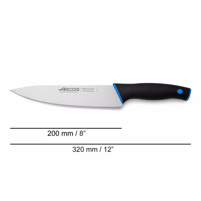 Arcos Cuchillo Cocinero Serie Dúo Azul 200 Mm