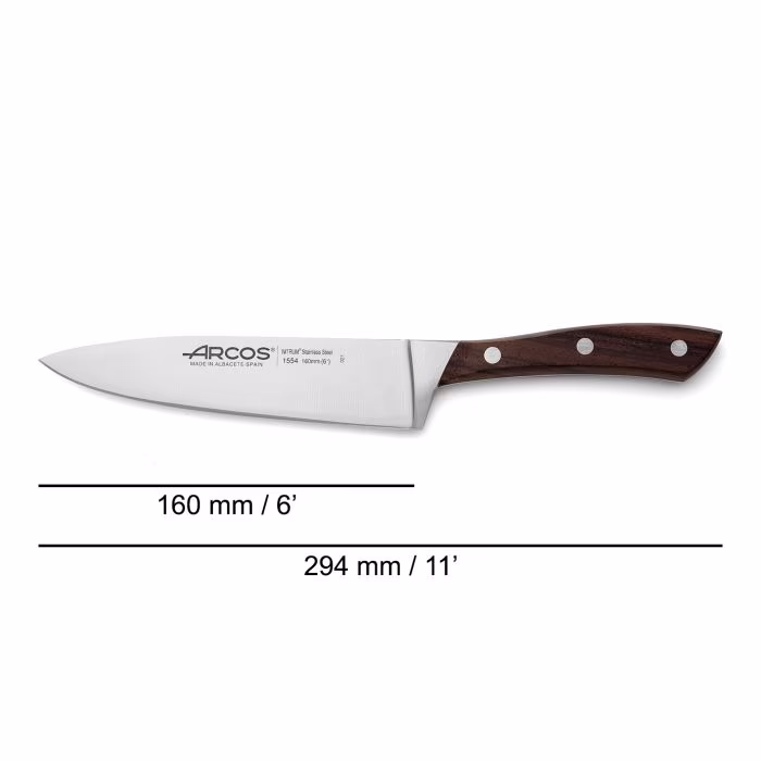 Arcos Cuchillo Cocinero Serie Natura 160 Mm